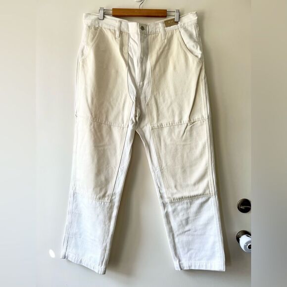 NWT Madewell The High Rise '90s Straight Jean: Two-Tone Workwear Edition - Picture 7 of 12